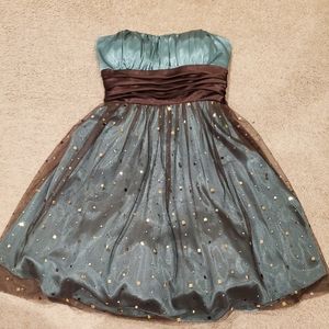 Blondie Nites by Stacy Sklar Strapless Prom Party Dress